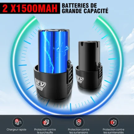 Clé à Cliquet Électrique DayPlus 12V 200 N.m – Image 6