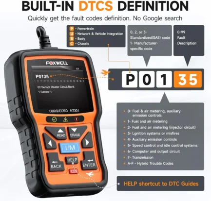 Scanner OBD2 FOXWELL NT301 Professionnel – Image 5