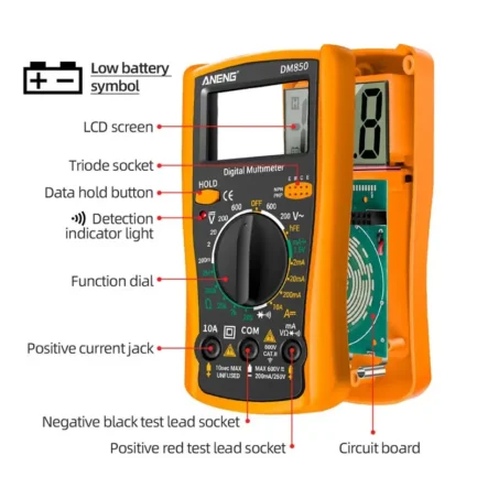 Multimètre Numérique Professionnel DM850 – Image 5