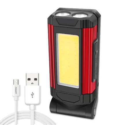 1/2/4PCS Magnetic COB Work Light USB Rechargeable LED Flashlight Portable Lantern Camping Light Type-C Power Bank Function Lamp – Image 13